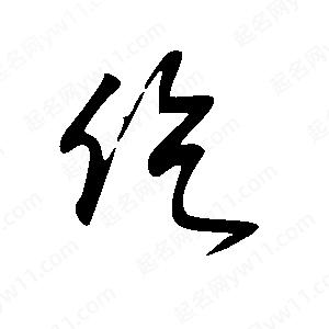 王世剛寫(xiě)的草字仡