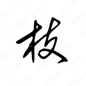 王世剛寫(xiě)的草字枝